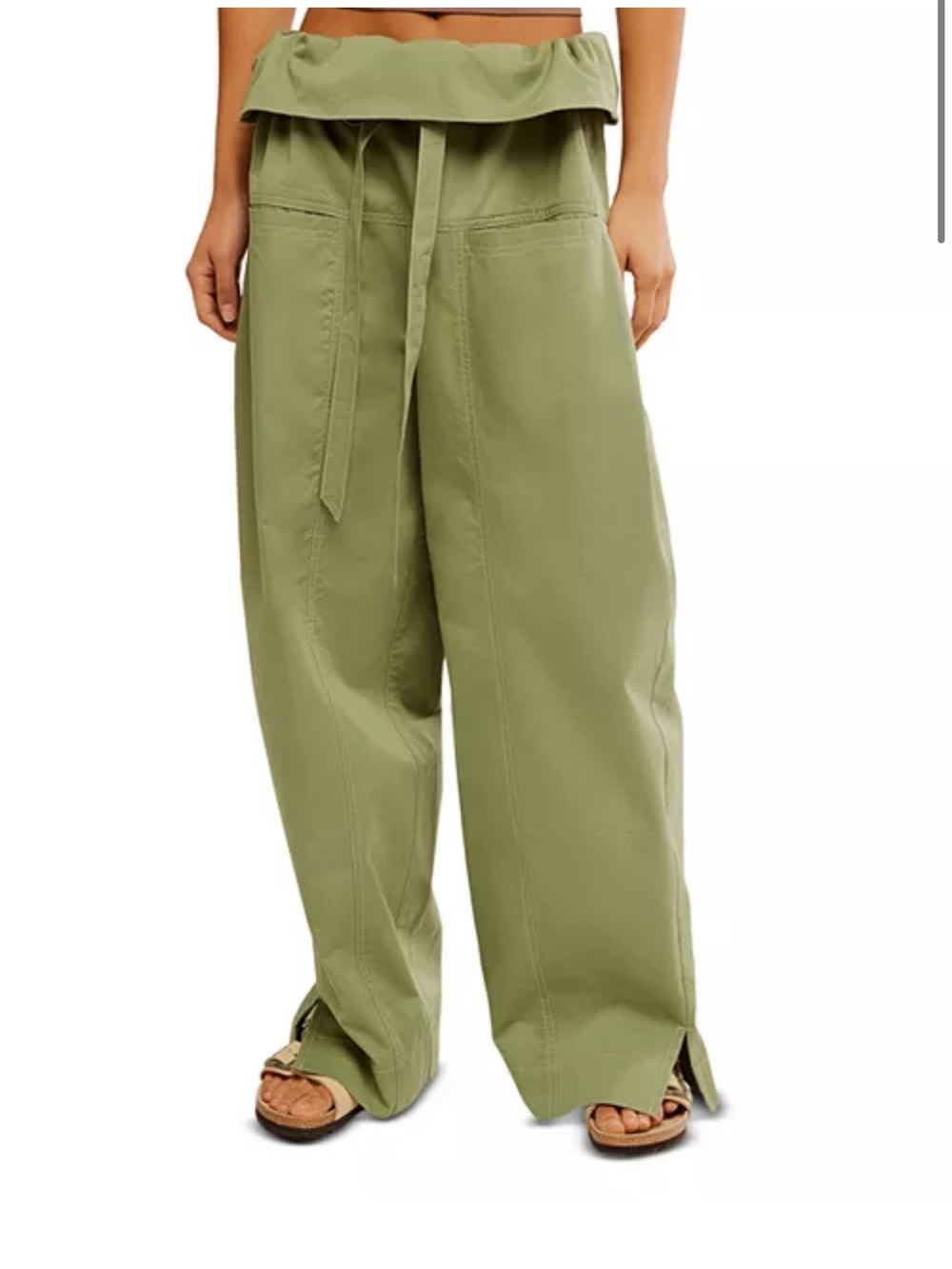 Free People Pull on Drawcord Fisherman Pants - Picture 2 of 7